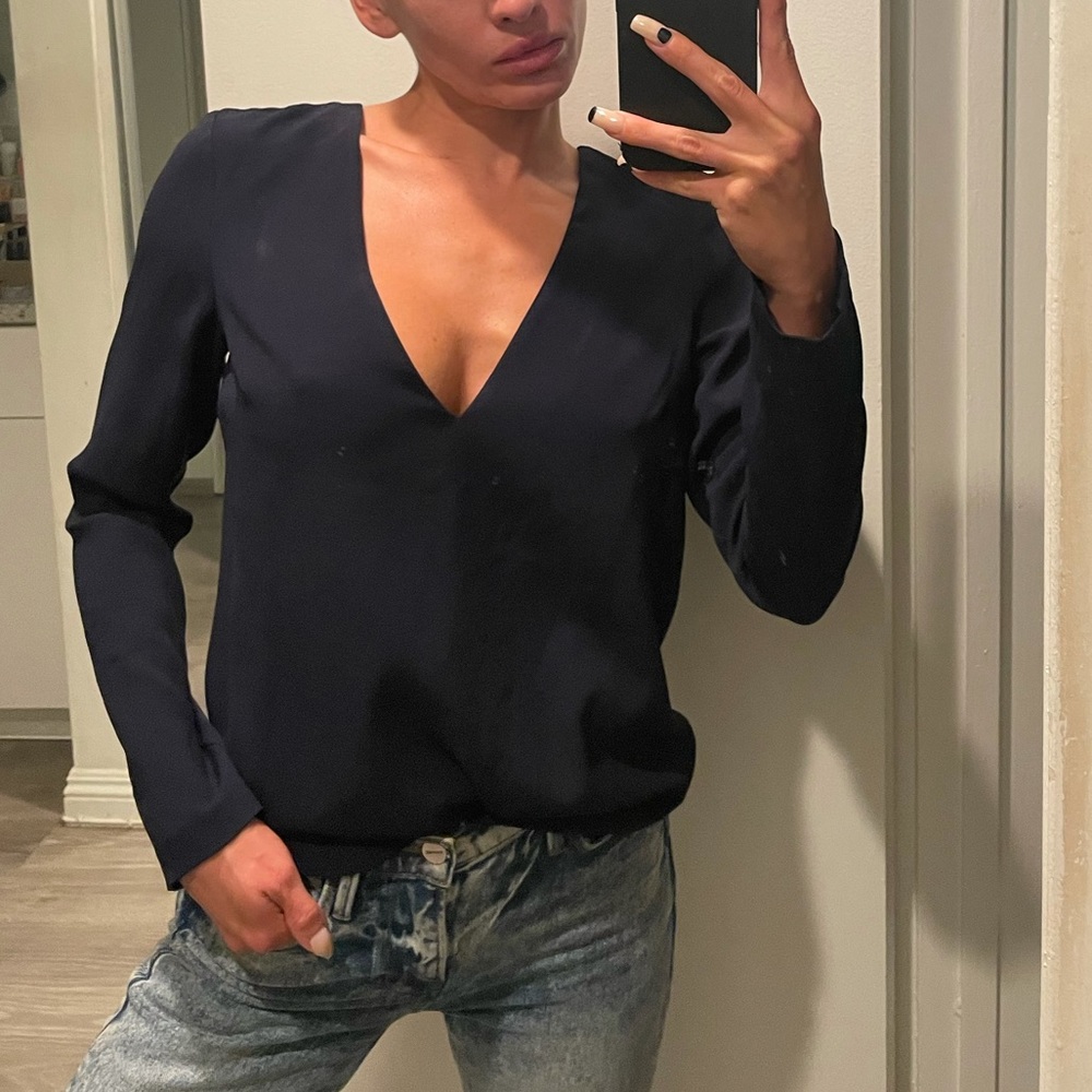 Navy Intermix Top - Picture 8 of 9